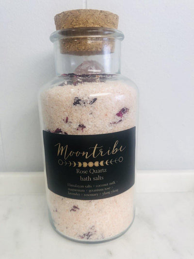 Moontribe Rose Quartz bath salts - Spiritual Soul & Co